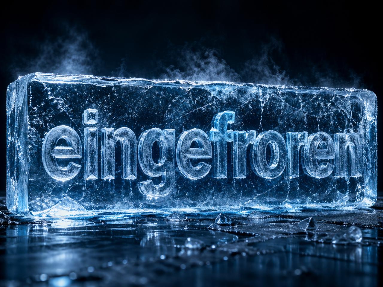 eingefroren